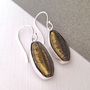 Silver Earrings With Ellipse Of Murano Glass, thumbnail 9 of 12