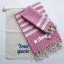 Personalised Cotton Towel Set, Wedding Gift, thumbnail 5 of 12