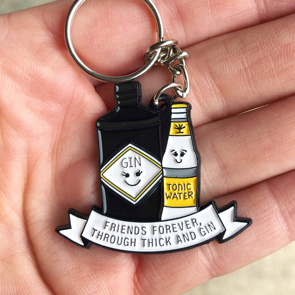 Thick And Gin' Funny Friendship Keyring By Of Life & Lemons |  
