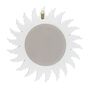 Round White Glitter Angel Wing Mirror, thumbnail 2 of 3