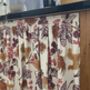 Fall Decor Velcro Sink Skirt, Bespoke Under Cabinet Curtain, thumbnail 4 of 5