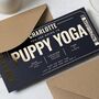 Personalised Puppy Yoga Gift Voucher, thumbnail 3 of 9