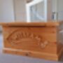 Solid Pine British Made Personalised Toy Box, thumbnail 5 of 12