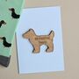 '80 Pawfect Years!' Dog Token And Birthday Card, thumbnail 1 of 2