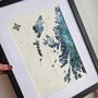 Scottish Hebrides Golden Beaches Watercolour Map Print, thumbnail 7 of 9