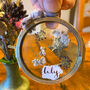 Circular Mini Gilded Mixed Pressed Flower Frame, thumbnail 3 of 3