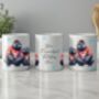 Personalised Gorilla Love Couple In Christmas Jumpers Mug, thumbnail 2 of 2