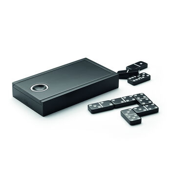 Domino Set With Tactile Tough Resin Pieces And Wood Box, 2 of 3