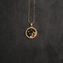 Asta Star Sign Necklace Blue Sandstone 18 K Gold Plated, thumbnail 8 of 10