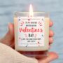 Boyfriend Valentine's Day Gift Personalised Candle, thumbnail 1 of 5