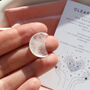 Cleansing Clear Quartz Moon Crystal With Gift Message, thumbnail 1 of 4