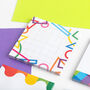 Geometric Shapes Sticky Notes Pad, thumbnail 5 of 6