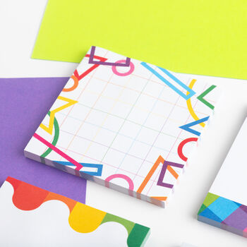 Geometric Shapes Sticky Notes Pad, 5 of 6