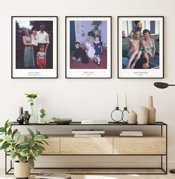 Use Your Own Photos Set Of Three Personalised Prints, 6 of 10