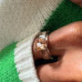 Transparent Resin Ring With Pink Rhinestone, thumbnail 3 of 7
