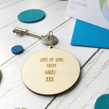 Personalised Bestest Daddy Father's Day Keyring Card, 6 of 6