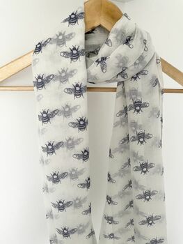 Bee Print Scarf, 3 of 4