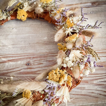 Dried Flower Wreath With Achillea, 5 of 6