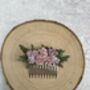 Pale Pink And Lilac Flower Hair Comb, thumbnail 1 of 5