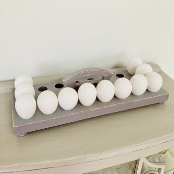 Antique Egg Rack / Tray ~ 18 Eggs ~ Two, 8 of 9