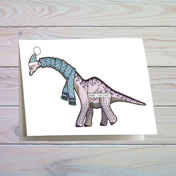 Dinosaur Christmas Cards, 2 of 5