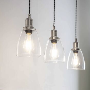 Trio Of Hoxton Domed Pendant Light, 2 of 3