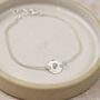 Sterling Silver Double Chain Boho Birthstone Bracelet, thumbnail 2 of 6
