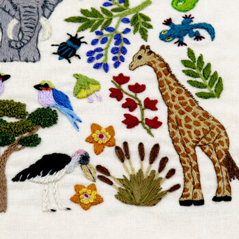 African Savanna, Hand Embroidery Kit, 5 of 12