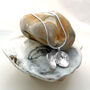 Shell Locket Silver Necklace, thumbnail 3 of 4