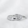 Adjustable Couple Promise Ring Set With Zircon, thumbnail 1 of 5