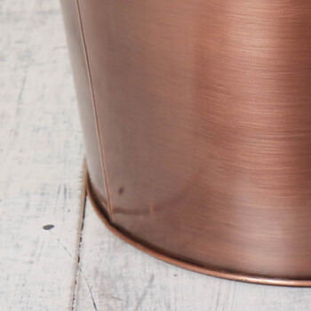 Personalised Vintage Copper Tool Storage Bucket, 4 of 8