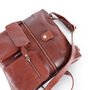Amy Leather Cross Body Messenger Bag With Pockets, thumbnail 4 of 7