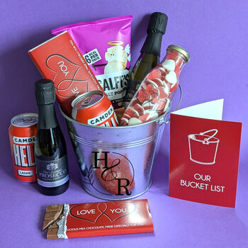 Personalised Couples Bucket Gift Set, 5 of 6