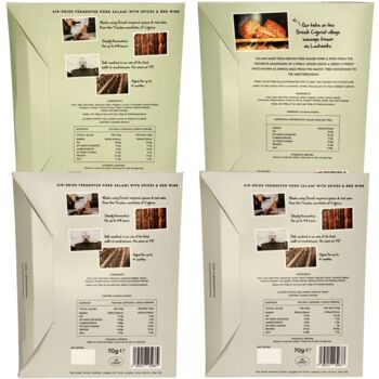 Four Piece British Salami Letterbox Collection, 2 of 5