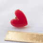 Vivid Red Love Heart Pin On Giftcard, thumbnail 10 of 12