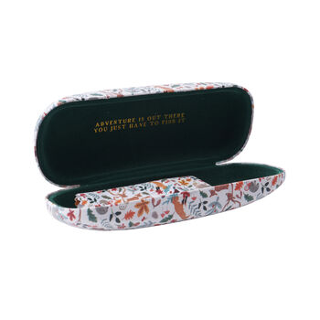 Hard Glasses Case With Cleaning Cloth In Woodland Print, 2 of 4