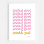 Feeling Good Print Three Colour Options, thumbnail 10 of 12