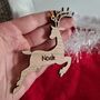 Personalised Reindeer Christmas Bauble, thumbnail 4 of 4