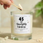 Any Age Birthday Gift Absolutely Fabulous Personalised Candle, thumbnail 1 of 9