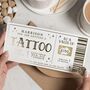 Personalised Tattoo Gift Voucher Scratch Reveal, thumbnail 1 of 9