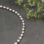 Sterling Silver Seed Pearl And Birthstone Necklace, thumbnail 4 of 10