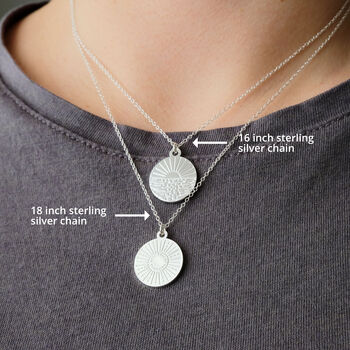 Live By The Sun Love By The Moon Sun And Moon Necklace, 4 of 9