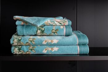 Van Gogh Blossom Blue Pack Of Three Towels, 2 of 3