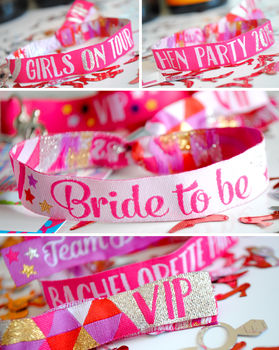 Bride To Be Hen Party Wristband, 4 of 5