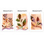 Earth Tone Botanical Prints Set Of Three, thumbnail 8 of 12