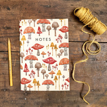 A5 Toadstool Pattern Notebook, 2 of 3