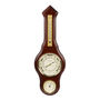 Mahogany Wooden Wall Weather Station Banjo Barometer, thumbnail 3 of 4