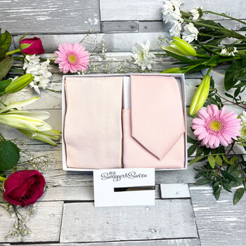 Vintage Rose Wedding Tie Set, 7 of 10