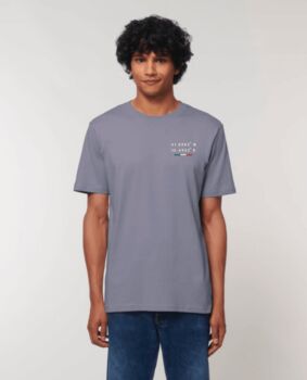 Custom Coordinates, 100% Organic Cotton, Men's T Shirt, 7 of 8