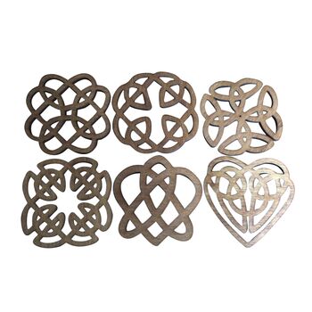 Celtic Wooden Knot Coasters, 3 of 3